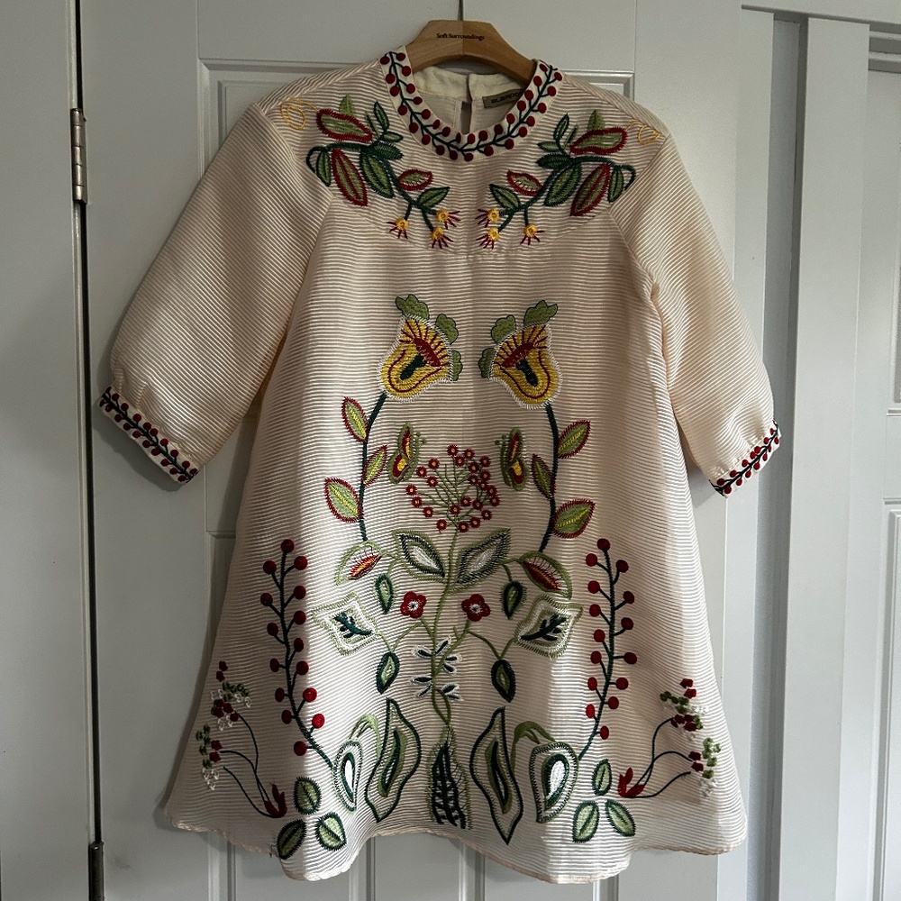 Embroidered Swing Dress